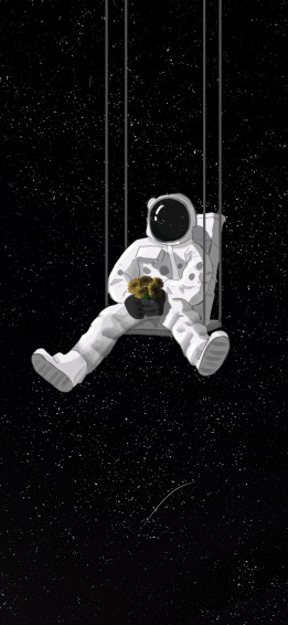 Astronaut Space Mobile Wallpaper Dark Amloed HD Walls