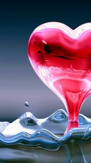 Heart Splash Moto E Wallpaper