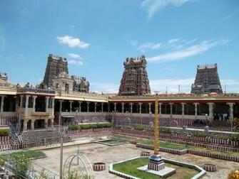 Meenakshi Amman Hindu Temple In Tamil Nadu India HD Wallpaper