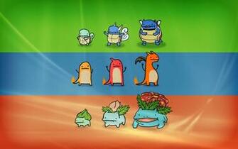 Pokemon Bulbasaur Ivysaur Wartortle Squirtle Blastoise