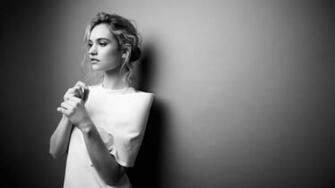 Lily James Celebrity Photoshoot Glamour 4k Wallpaper And
