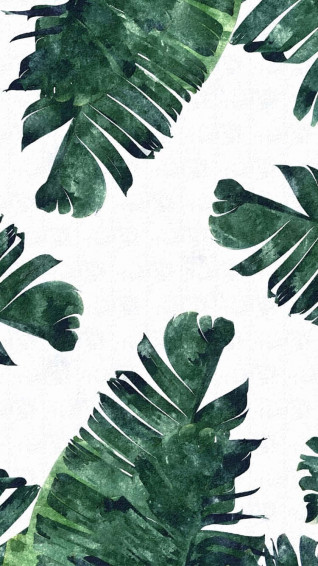 Tropical Leaves Desktop Wallpaper