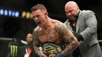 Ufc Results Dustin Poirier Israel Adesanya Claim Interim