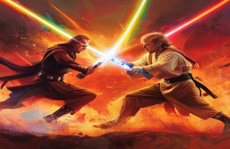 Anakin Vs Obi Wan Wallpaper
