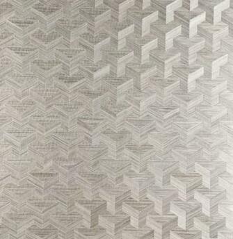 Non Woven Sisal Wallpaper Cube Silver Gray