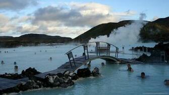 Iceland Grindavik Blue Lagoon Spa Wallpaper
