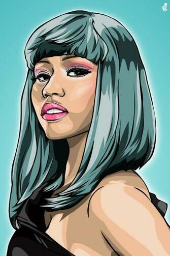 Nicki Minaj Blue iPhone Ipod Wallpaper By Yumgsta