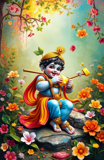 Natkhat Krishna HD Wallpaper