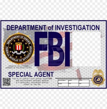 Fake Fbi Badges Clipart Badge Federal Bureau And