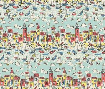 Mid Century St Tropez By The Vintage Collection Aqua Wallpaper