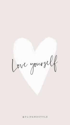 Love Yourself Pink iPhone Background Wallpaper Words