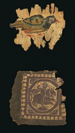 Two Coptic Textile Fragments Circa 5th 8th Century A D Comprising
