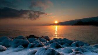 Winter Sunset Wallpaper