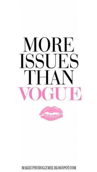 Pink White More Issues Than Vogue iPhone Background Phone Wallpaper