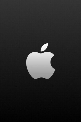 Black Background And White Apple Logo iPhone Wallpaper