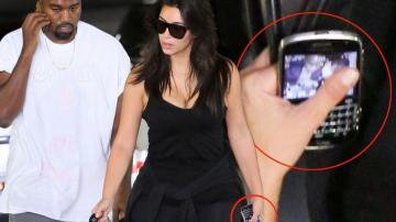 Kim Kardashian S Phone Background Is Loving Photo With Kanye West