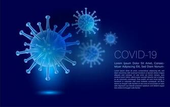 Blue Covid Infection Background Vectors