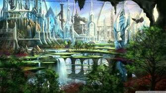 Fantasy Golf Course Wallpaper