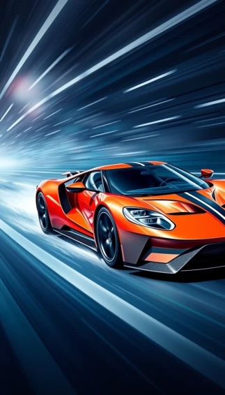 Ford Gt Supercar Phone Wallpaper