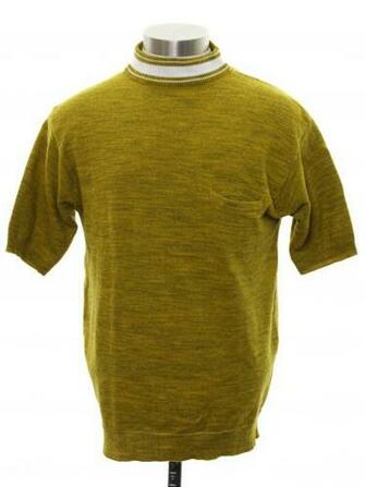 S Knit Shirt Tarleton 60s Mens Hazy Mustard
