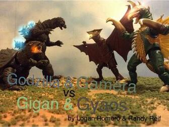 Godzilla And Gamera Vs Gigan Gyaos By Kidkaiju2001