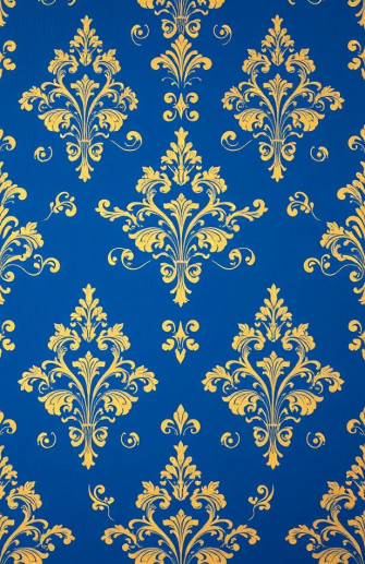 Royal Blue And Gold Wallpaper