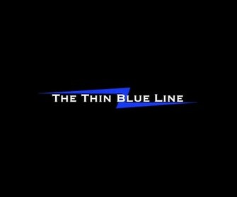 Thin Blue Line iPhone Wallpaper