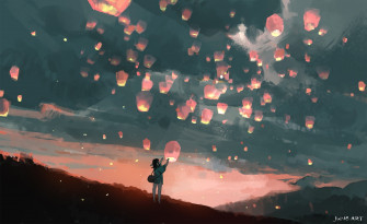 Lanterns HD Wallpaper