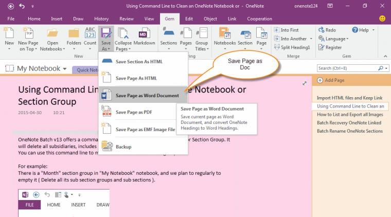 Save Onenote As Word Document And Keep The Background