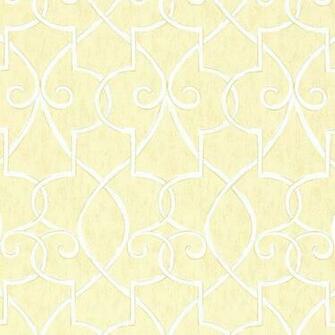 Hampton Lattice Wallpaper In Yellow Geometric