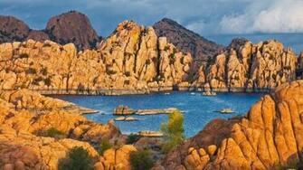 Watson Lake Arizona Widescreen Wallpaper