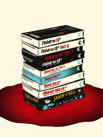 Oc Friday The 13th Vhs Collection X Hand Drawn