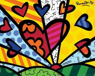 Romero Britto Art Print Poster Wall