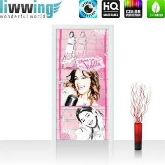 Photo Wallpaper Door Disney Violetta Girl Singing Music Non