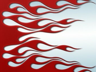 Flames Red On White By Jbensch