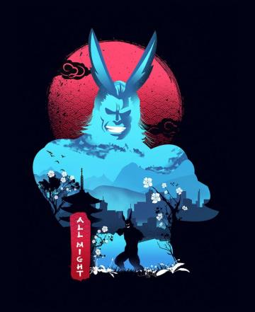 Negative Space Illustration On Anime Artwork