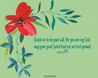 Psalm Teach Me To Do Your Will For You Are My God Bible