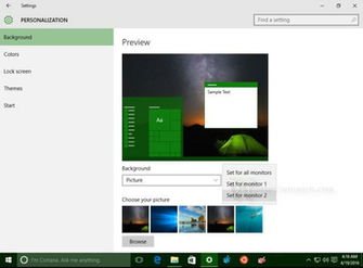 Windows Set Wallpaper For Monitor