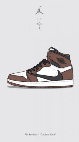 Nike Air Jordan Travis Scott Wallpaper Original Sneaker