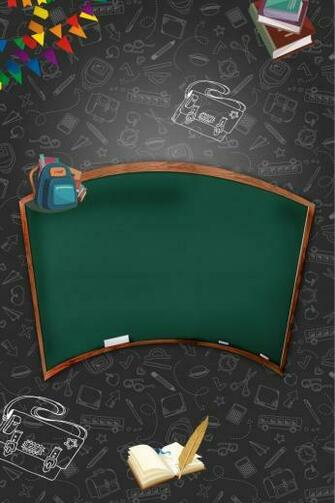 School Wordpad Chalk Background Backgroud In