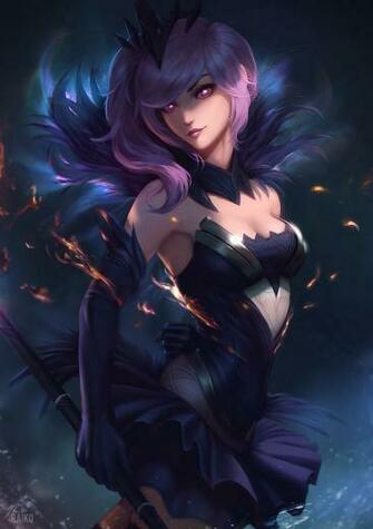 Elementalist Lux Dark Lol Wallpaper