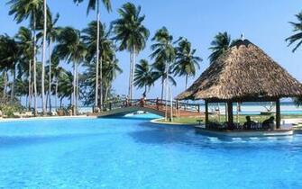 Tropical Resort Wallpaper