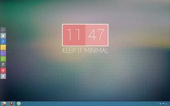 Flat Desktop Wallpaper Minimal By Luksy78