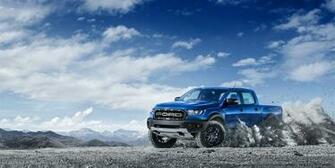 Wallpaper Of Car Blue Priming Ford Ranger Raptor Background