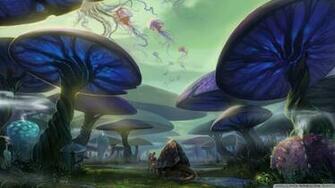 Mushroom Forest Wallpaper