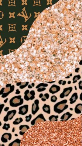 Louis Vuitton Cheetah Sparkle Background