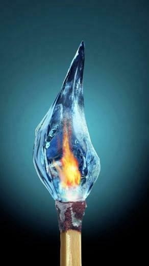 iPhone Wallpaper HD Creative Fire Background