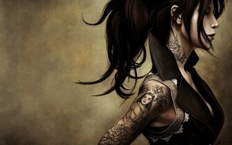 Tattoo Art Wallpaper Wide For De Moshlab