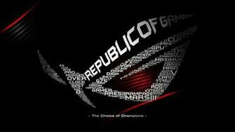 Asus Rog Republic Of Gamers Logo HD 1080p Wallpaper And