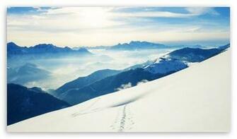 Windows Snow Mountains HD Wallpaper For High Definition